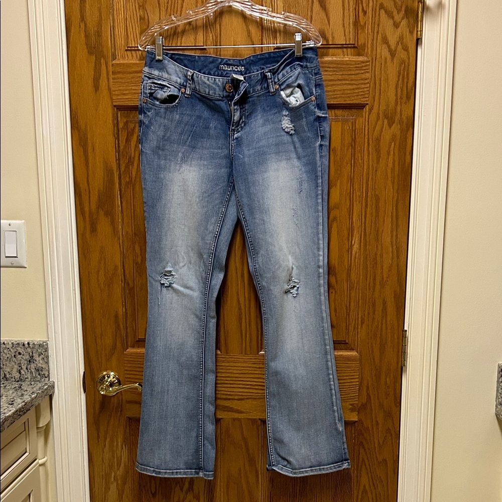 Maurices Light Blue Boot Cut Jeans